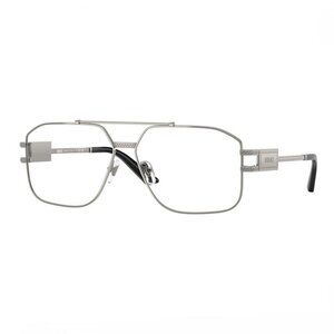 NWT VERSACE EYEGLASSES MEN GREY AVIATOR EYEWEAR VERSACE